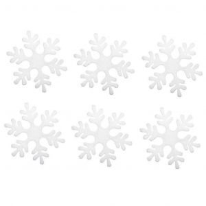 6 Pcs de Flocon de neige de No&euml;l D&eacute;coratif Suspendu Ornements pour des f&ecirc;tes de Famille &Eacute;coles salles de Classe Clubs Non-toxique L&eacute;ger 2 - Neuf