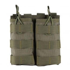 Nylon Ext&eacute;rieur Molle Double Pistolet Chargeur &Eacute;tui De Chasse (Vert) - Neuf