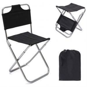 Chaise De Camping Portable En Plein Air, Chaise Pliante à Dossier Multifonctionnel, Tabouret De PêChe Pour Voyage En Plein Air Pique-Nique RandonnéE PêChe - Neuf