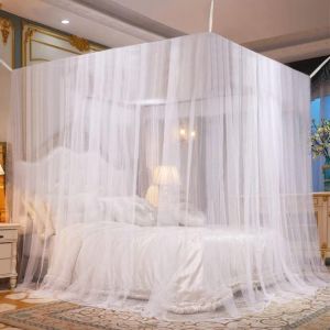 Chenquansarl-Moustiquaire De Lit, Une Ouvertures Grand Moustiquaire Moustiquaire Carré En Polyester Moustiquaire Baldaquin Intérieur Et Extérieur Pour Lits Simples Et Doubles- 220 X 210 X 200cm - Neuf