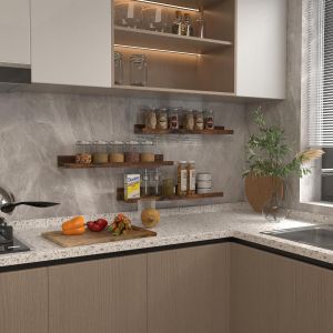 &Eacute;tag&egrave;re Flottante 40 cm Lot de 3, Barres &agrave; Tableaux en Bois &Eacute;tag&egrave;res murales pour Chambre Salon de Bain Cuisine, Blanc - Neuf