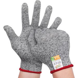 Gant Anti Coupure,Gants Butcher S&eacute;curit&eacute; Niveau 5 Protection-Gants Cuisine,la norme EN 388 Gants Jardinage Gants R&eacute;sistants Aux Coupures Pour L'&eacute;caillage D'hu&icirc;tres,Le Soudage.[H79] - Neuf