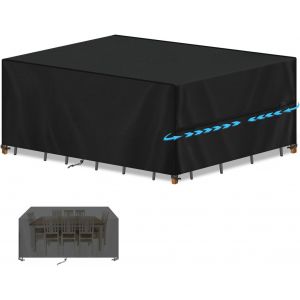 Housse De Protection Salon De Jardin Housse Protection Exterieure Pour Table Bache Salon Jardin Bache Mobilier Exterieur Anti-Uv 420d Oxford Tissu Imperm&eacute;able Ext&eacute;rieur 240x140x90cm - Neuf