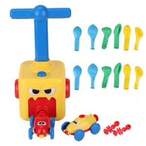 Children Inertial Power Balloon Car Science Experiment Toy Puzzle Fun Kid Gift12pcs Balloons - Neuf