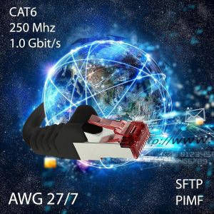 Cat6 Network Cable 10x0.25m White Ethernet Cable Lankabel Cat6 Lan Patch Cable Sftp Pimf 1000Mbits - Neuf