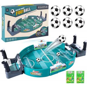 PLAY-Jeu Interactif De Baby Foot, Jeu De Baby-Foot Interactif, Mini Jeu De Baby-Foot, Jouet De Football De Table De Fête À 2 Joueurs, Avec 6 Balles, Jeux De Société Interactifs Parent-Enfant - Neuf