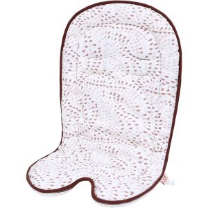 Asfasfq-Lat Coussin Pour Siège De Poussette, Coussin Réducteur Poussette Chaise Haute, Coton Poussette Coussin Soutien Bébé (Rouge) - Neuf