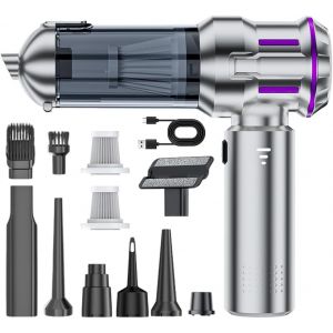 Aspirateur &Agrave; Main Sans Fil, 22000 Pa Haute Performance, 4 En 1, Avec 3 Vitesses, 220 000 Tr/Min, 80 000 Tr/Min, Filtre Hepa Lavable Pour Voiture, Maison, Nettoyage Des Poils D'Animaux - Neuf