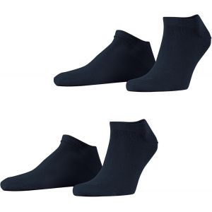 Homme Basic Uni 2-Pack Socquettes Respirantes Biologiques Durables Coton Chaussettes Basses Renforc&eacute;es R&eacute;sistantes Douces Couture Plate Aux Orteils Multipack Lot De 2 Paires.[S558] - Neuf