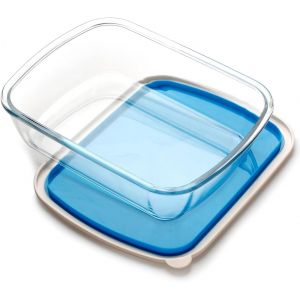 Subzonal-Plat &Agrave; Lasagnes Rectangulaire En Verre Avec Couvercle En Plastique Sans Bpa, 23 X 29 Cm, Grand Plat &Agrave; Lasagnes Profond Pour Four - Neuf