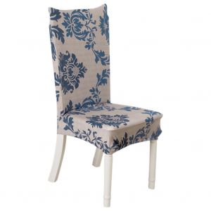 HJLIAN Housse de chaise elastique en polyester imprime, housse de protection amovible pour la maison, le mariage, l'hotel - Neuf