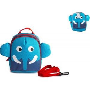 Asas-Sac À Dos Pour Bébé À Bretelles Réglables,Motif Éléphant,Sac À Dos Pour Animaux,Pour Enfants,Idéal Pour La Maternelle,L'école Et Les Voyages. Dimensions 21 X 11 X 26cm-Bleu - Neuf