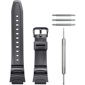 Bracelet En R&eacute;sine Compatible Avec Montre De Sport &Eacute;tanche Casio Ae-1100w Sgw-300h Ae-1000w Ae-1200 W-218h Pour Homme - Neuf
