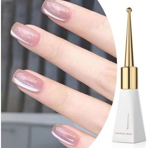 Sjzg-Vernis &Agrave; Ongles Gel ?il De Chat - 15 Ml - Rose &Agrave; Paillettes - Gel 9d - Gel Uv / Led Magn&eacute;tique - Effet Holographique - Pour Salon Et Maison - Neuf