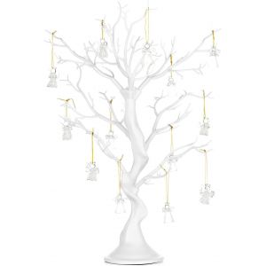 TRAHOO-Nuptio Arbre No&euml;l Artificiel Arbres D&eacute;coratifs Brindille Blanche 58cm Haut D&eacute;corations d'halloween Pi&egrave;ce Ma&icirc;tresse Mariage pour Tables Faux Arbre P&acirc;ques pour No&euml;l Action Gr&acirc;ces D&eacute;coration F&ecirc;te - Neuf