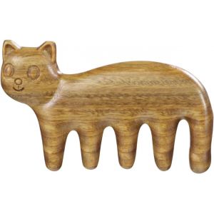 Peigne De Massage En Bois Pour Chats Peigne De Soin Du Cuir Chevelu Pas De Charge Statique Dents Larges Outil Manuel Pour Cuir Chevelu - Neuf