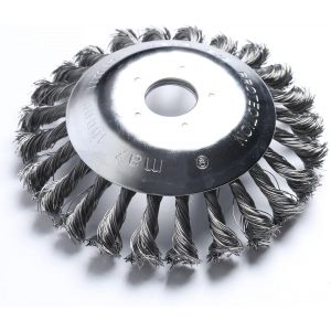 MEVRONISSHOP-T&ecirc;te de d&eacute;broussailleuse nou&eacute;e en fil d'acier pour tondeuse &agrave; gazon, pi&egrave;ce de rechange pour tondeuse &agrave; gazon, plateau de d&eacute;sherbage - Neuf