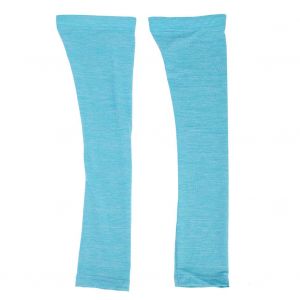 Manchons De Protection Solaire Elastiques Anti-Uv Pour Sports De Plein Air (Bleu Clair, M) - Neuf