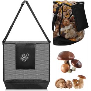 Asfasfq-Sac De Chasse Aux Champignons - Sac De Collecte De Champignons Avec Bandoulière Réglable - Sac De Rangement Pliable En Maille - Pour Le Camping, La Randonnée, La Collecte - Neuf