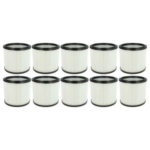 vhbw 10x filtre pliss&eacute; remplacement pour Lavor 3.752.0032 pour aspirateur - blanc - Neuf