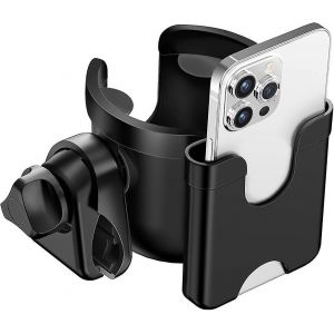 Porte-Gobelet Pour Poussette, Porte-Gobelet Universel Avec Support Pour T&eacute;l&eacute;phone Int&eacute;gr&eacute;. - Neuf