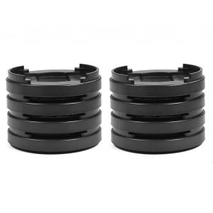 Hjlian Lot De 8 Patins Antiderapants En Plastique Pour Pieds De Meubles, Multi-Emplacements, Pour Table, Bureau, Canape, Chaises (Noir) - Neuf