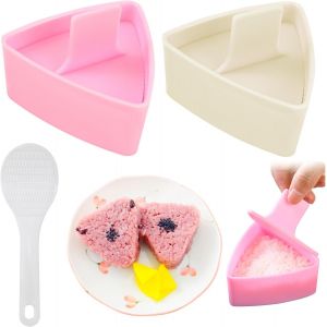 Tianyi-Moules Onigiris Triangle, Moule &Agrave; Sushi, Moules De Fabrication De Sushi Onigiri En Triangle, Kit De Fabrication De Sushi Onigiri, Moule Onigiri Pour Cuisine Diy Sushi Riz - Neuf