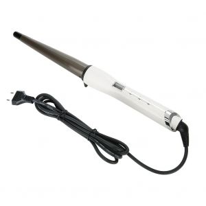 Fer A Boucler En Ceramique, Outil De Coiffure, Fer A Friser, Cone En Forme De Poire, Ecran Lcd, Prise Americaine (Blanc 25 Mm) - Neuf