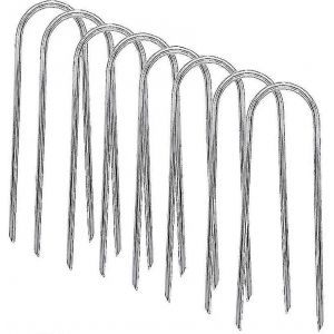 Extra Long 25 Cm En Forme De U Piquets De Tente En Métal Robuste,Piquets De Jardin - Neuf