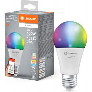 Smart+ Matt Led Lampe, Compatible Avec Google, Alexa, Apple, White Frost Optics, 4.9w, 470lm, E14, Color Light & White Light, Avec Vocal Control, Jusqu'&agrave; 20 000 Hrs, 1-Pack - Neuf