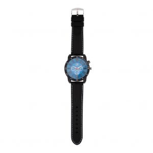 M&acirc;le Femelle Analogique Montre &Agrave; Quartz Bracelet Silicone Bo&icirc;tier En Alliage Montre-Bracelet Rond Cadran Bleu - Neuf