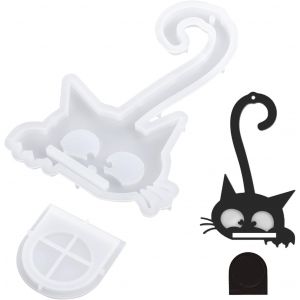 Moule Resine Epoxy, Moule En R&eacute;sine Formes Animales Chatons Moule Silicone Resine Epoxy Moule En Silicone Pour R&eacute;sine Pour Les Bougies Suspendues D&eacute;corations Murales (Umbrella Tail) - Neuf