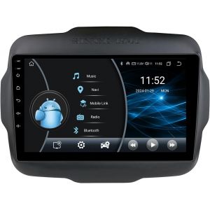 VornixorSarlshop-Autoradio Android 13 avec &eacute;cran tactile de 9 "", 8 c?urs, 4 Go + 64 Go, pour Jeep Renegade 2016, 2017, 2018, 2019, 2020, 2021, 2022, WiFi, sans fil, Android, Auto et sans fil, Carplay - Neuf