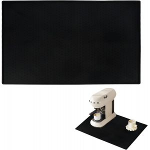 KALANKA-Tapis en Silicone sous la Machine à Café, 48 x 30cm Tapis Cafetière avec Design Granulé, Tapis Antidérapant pour Machine à Café pour Stabiliser la Machine à Café et Protéger le Plateau de Tab - Neuf