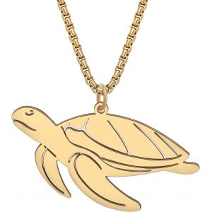 Kal-Collier De Tortue De Mer En Acier Inoxydable Meduse Collier De Crabe Dauphin Requin Pour Femmes Filles Cadeaux Et Bijoux De Collier D&eacute;licats. - Neuf