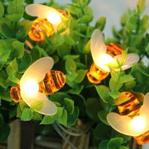 KAL-Guirlande Lumineuse Solaire De Jardin, 8 Modes, 50 Led, Guirlande Lumineuse À Énergie Solaire Étanche Pour Extérieur, Terrasse, Cour, Fête D'Été, Mariage, Décoration Intérieure (Blanc Chaud) - Neuf