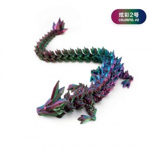 Decoration d'impression 3D articulee mobile en cristal, decoration de dragon, costume fait a la main, decoration de dragon - Neuf