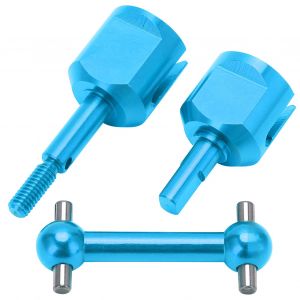 Joint d'essieu avant en alliage d'aluminium, ensemble d'arbre d'entraînement léger avec coupelles de connecteur pour Tamiya TT02 RC CarBlue - Neuf