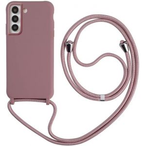 LORANKA-Collier pour Samsung Galaxy A54 5G Coque Silicone Liquide Bumper Housse Galaxy A54 5G Lani&egrave;re avec Cordon R&eacute;glable Longueur Cha&icirc;ne Lanyard Case Housse &Eacute;tui pour Samsung A54 5G, Or Rose - Neuf