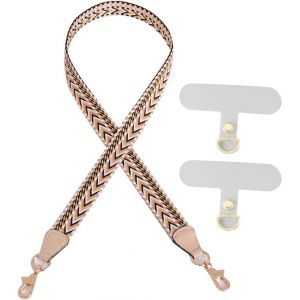 Kal-Lanière Universelle Pour Téléphone Et Sac À Main Bandoulière Réglable Et Cordon Telephone Portable Avec Patchs Pour Téléphone Compatible Iphone Samsung Et Autres Appareils - Neuf