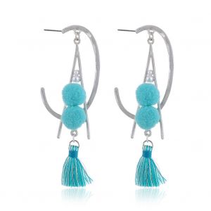 Boucles D'oreilles A Tige Tendance Pour Femmes Et Filles, Accessoires De Decoration A Pompons, Ez1241 - Neuf