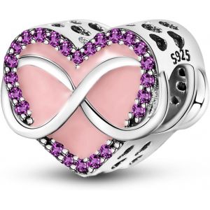 Eryi-Breloque « Love And Heart » En Argent Sterling 925 Pour Femme - Pour Bracelets Et Colliers Européens - Neuf