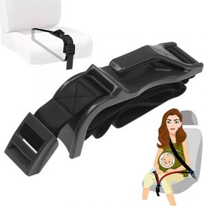 Ceinture de sécurité pour femmes enceintes, ceinture de sécurité pour voiture, ajusteur de ceinture de sécurité pour cuisse, noir - Neuf