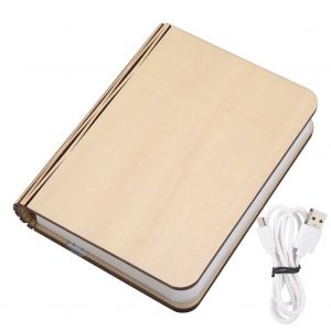 Hjlian Lampe De Lecture Pliable En Bois A Led Rechargeable Par Usb 5 V, Ideale Pour Un Bureau, Une Table Ou Une Chambre A Coucher - Neuf