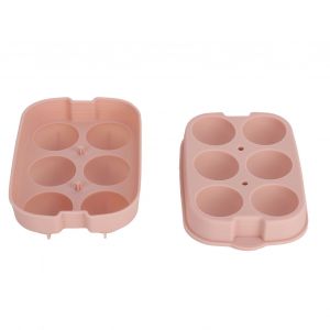 Hjlian Moule A Glacons En Silicone A Faire Soi-Meme, Pour La Maison, Le Bar, Les Fetes, Les Cocktails, Rose Clair, 6 Trous, 45 Mm - Neuf