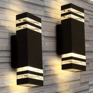 Applique Murale Led Étanche Pour Porche, Noire, Moderne Et Étanche - Neuf