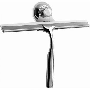 Promotion d'hiver,grattoir de douche,grattoir de verre,eau,m&eacute;nage,acier inoxydable,salle de bain,nettoyage de vitres,grattoir,colle blanche,ventouse - Neuf