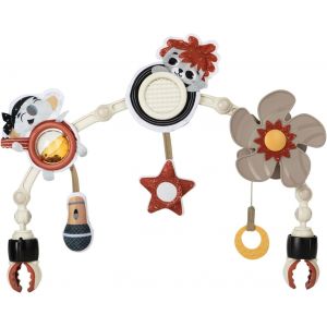 Arche D'activit&eacute; Sunny Stroll Avec Hochets, D&egrave;s La Naissance, Clips De Fixation Universels Compatibles Avec Toutes Les Poussettes Ou Landaus, Collection Black & White - Neuf