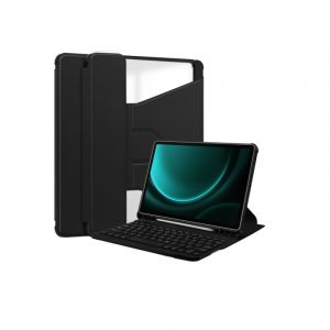 &Eacute;tui de Protection Rotatif &agrave; 360&deg; avec Clavier Bluetooth pour compatible with Samsung Galaxy Tab A9+ (X210/216/218) 11 pouces - Neuf