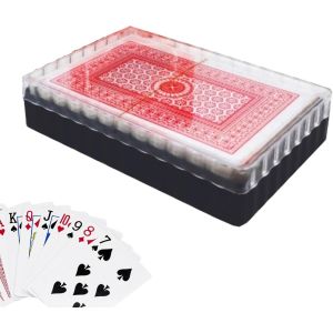 Mdy-.- Jeu De 54 Cartes Avec Boîte/Rouge Ou Bleu - Poker, Jeu De Société, Rami, Belotte - Neuf